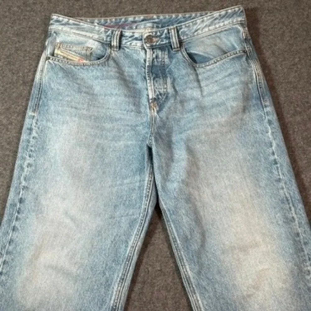 Diesel Industry 2001 Pocket Loose Baggy‎ Leg Jeans Mens Light Wash Denim 33x32